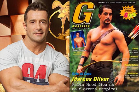 Ator Marcos Oliver pelado na revista G Magazine
